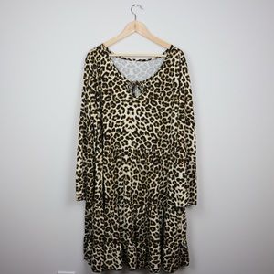 SHEIN Leopard Print Flowy Dress